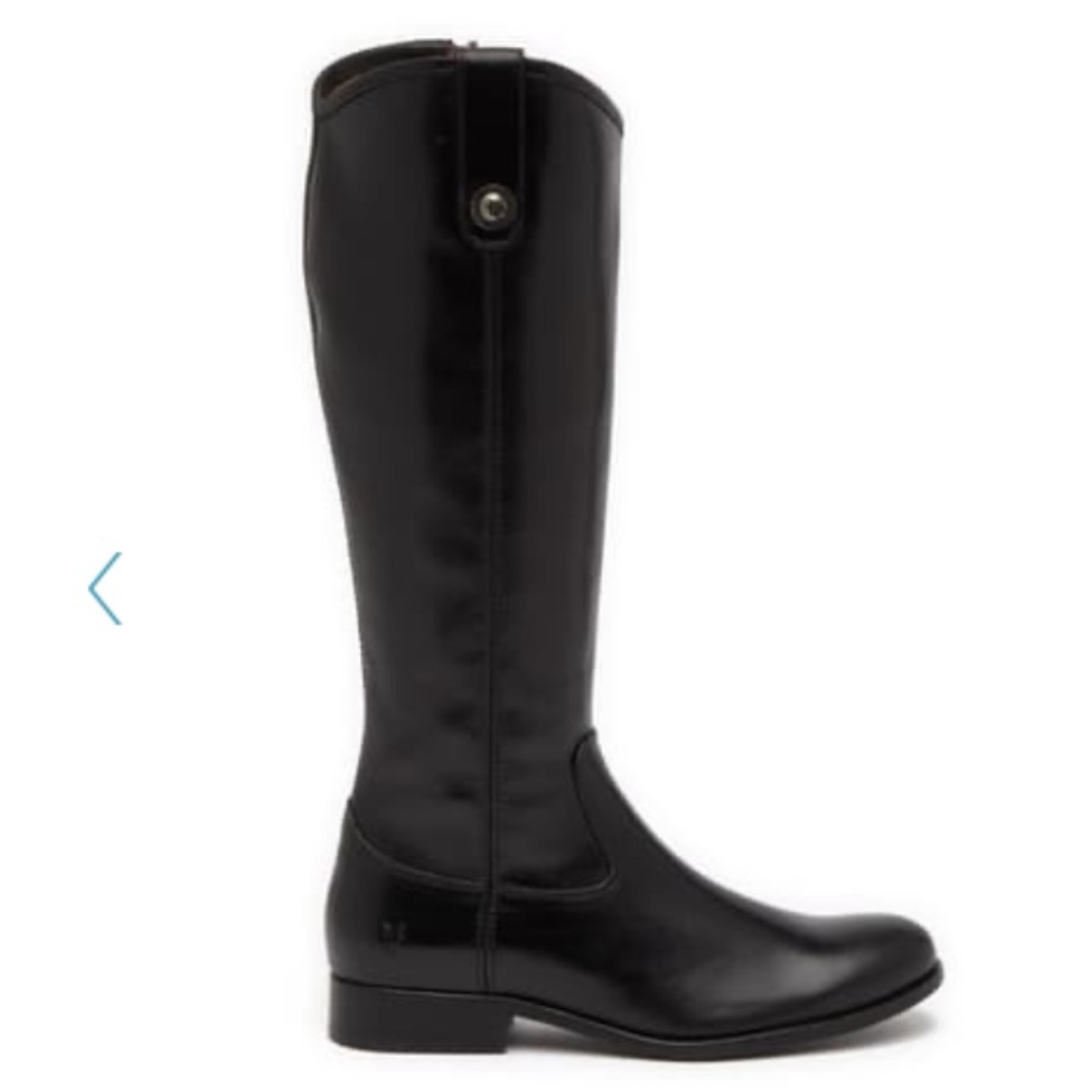 Frye Melissa Zip black tall riding boot
